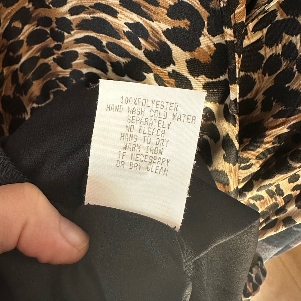 Vintage Rabbit Rabbit Rabbit Designs Leopard Print Wrap Dress - Picture 5 of 13